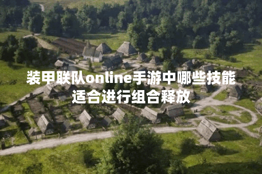 装甲联队online手游中哪些技能适合进行组合释放？