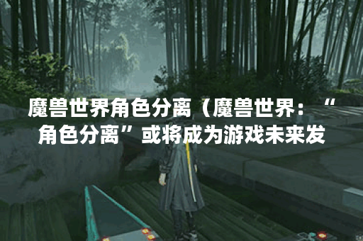魔兽世界角色分离（魔兽世界：“角色分离”或将成为游戏未来发展方