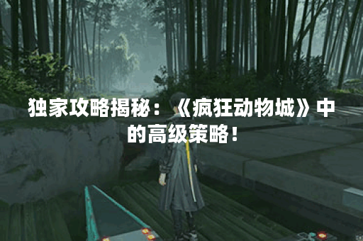独家攻略揭秘：《疯狂动物城》中的高级策略！