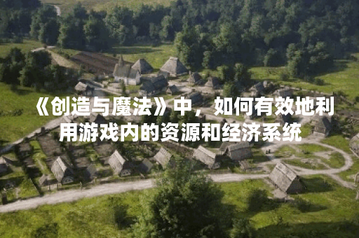 《创造与魔法》中，如何有效地利用游戏内的资源和经济系统？