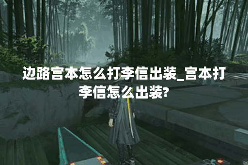 边路宫本怎么打李信出装_宫本打李信怎么出装?