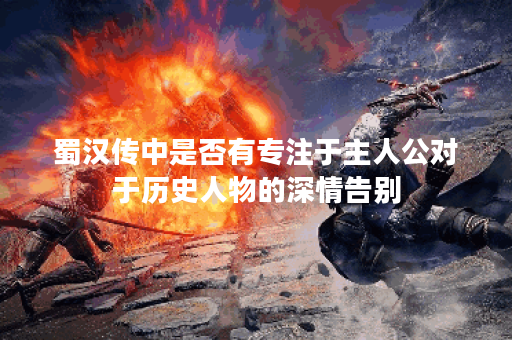 蜀汉传中是否有专注于主人公对于历史人物的深情告别？