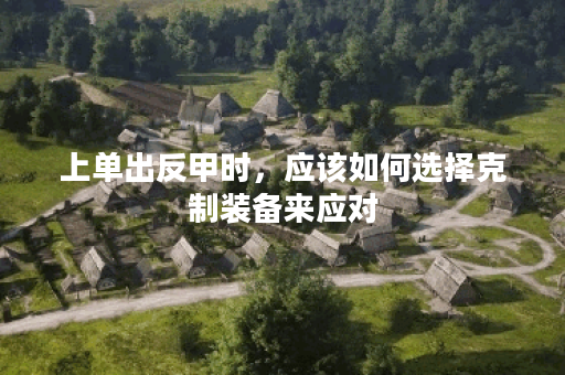 上单出反甲时，应该如何选择克制装备来应对？