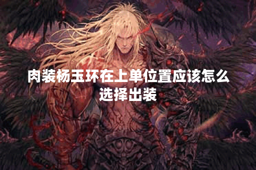 肉装杨玉环在上单位置应该怎么选择出装？