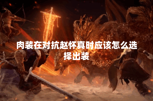 肉装在对抗赵怀真时应该怎么选择出装？有哪些装备搭配更有效？