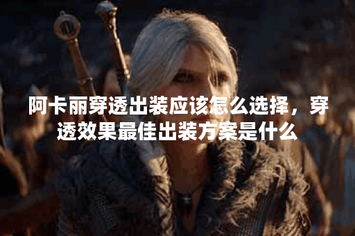 阿卡丽穿透出装应该怎么选择,穿透效果最佳出装方案是什么? 阿卡丽穿透出装应该怎么选择,穿透效果最佳出装方案是什么?