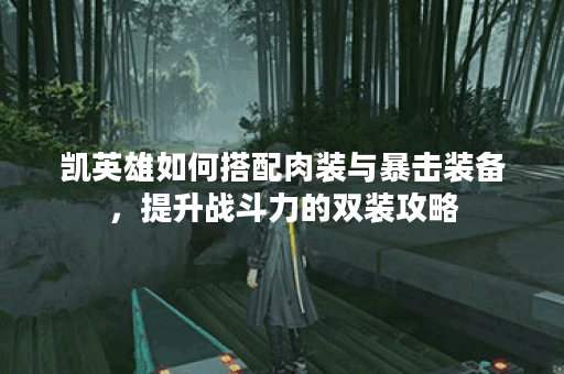 凯英雄如何搭配肉装与暴击装备，提升战斗力的双装攻略