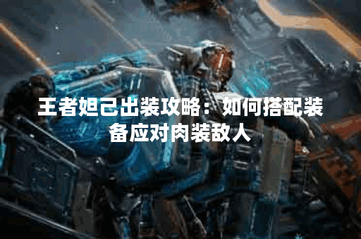 王者妲己出装攻略：如何搭配装备应对肉装敌人？