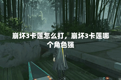 崩坏3卡莲怎么打，崩坏3卡莲哪个角色强