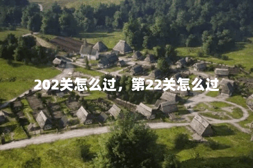 202关怎么过，第22关怎么过
