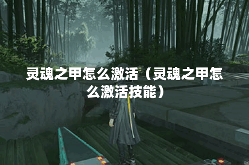 灵魂之甲怎么激活（灵魂之甲怎么激活技能）