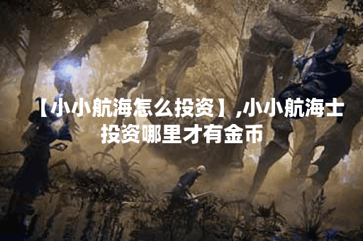 【小小航海怎么投资】,小小航海士投资哪里才有金币