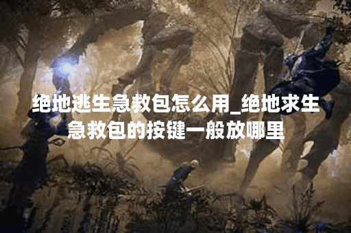 绝地逃生急救包怎么用_绝地求生急救包的按键一般放哪里
