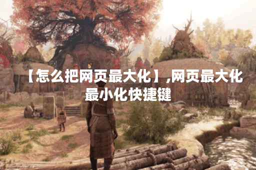 【怎么把网页最大化】,网页最大化最小化快捷键