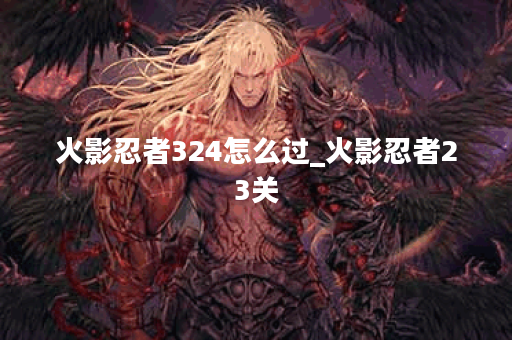 火影忍者324怎么过_火影忍者23关