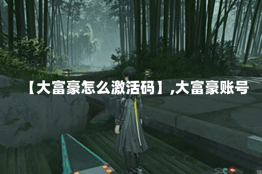 【大富豪怎么激活码】,大富豪账号