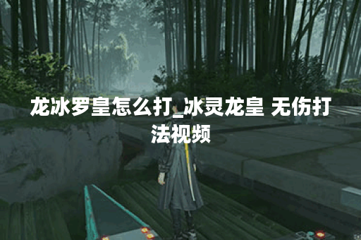 龙冰罗皇怎么打_冰灵龙皇 无伤打法视频
