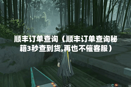 顺丰订单查询（顺丰订单查询秘籍3秒查到货,再也不催客服）