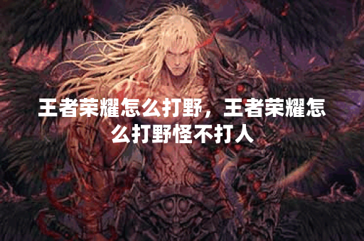 王者荣耀怎么打野,王者荣耀怎么打野怪不打人
