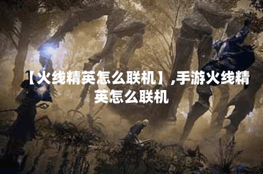 【火线精英怎么联机】,手游火线精英怎么联机