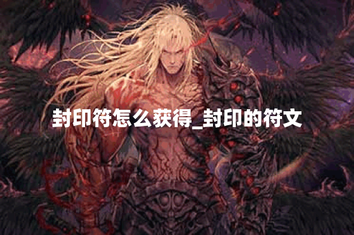 封印符怎么获得_封印的符文