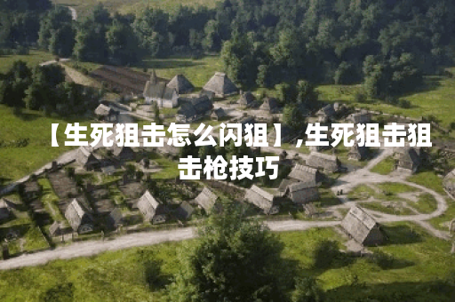 【生死狙击怎么闪狙】,生死狙击狙击枪技巧