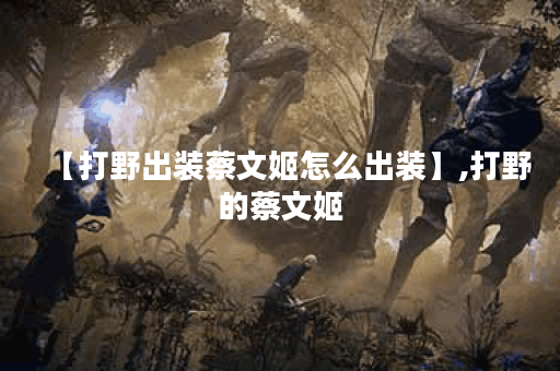 【打野出装蔡文姬怎么出装】,打野的蔡文姬