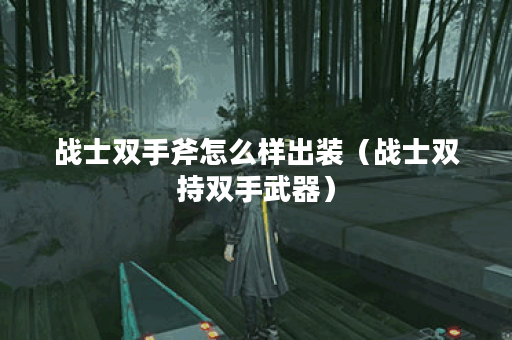 战士双手斧怎么样出装（战士双持双手武器）