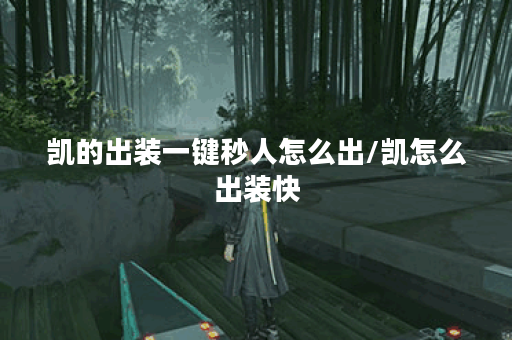 凯的出装一键秒人怎么出/凯怎么出装快 凯的出装一键秒人怎么出/凯怎么出装快
