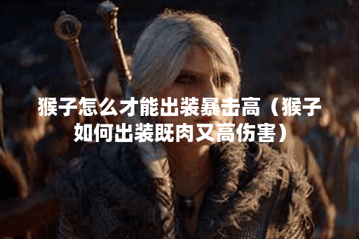 猴子怎么才能出装暴击高（猴子如何出装既肉又高伤害）