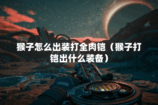 猴子怎么出装打全肉铠（猴子打铠出什么装备）