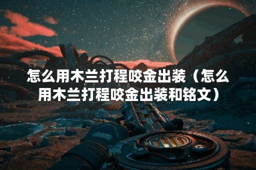 怎么用木兰打程咬金出装（怎么用木兰打程咬金出装和铭文）