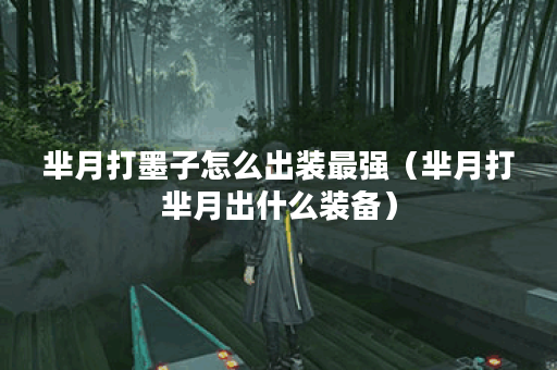 芈月打墨子怎么出装最强（芈月打芈月出什么装备）