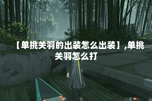 【单挑关羽的出装怎么出装】,单挑关羽怎么打