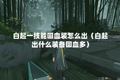 白起一技能回血装怎么出（白起出什么装备回血多）