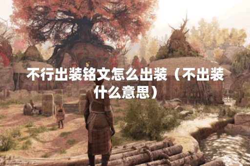 不行出装铭文怎么出装(不出装什么意思) 不行出装铭文怎么出装(不出装什么意思)