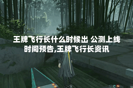 王牌飞行长什么时候出 公测上线时间预告,王牌飞行长资讯
