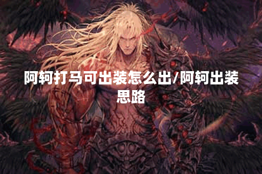 阿轲打马可出装怎么出/阿轲出装思路