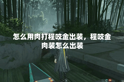 怎么用肉打程咬金出装，程咬金肉装怎么出装