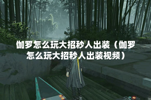 伽罗怎么玩大招秒人出装（伽罗怎么玩大招秒人出装视频）