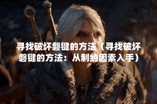 寻找破坏磐键的方法（寻找破坏磐键的方法：从制约因素入手）