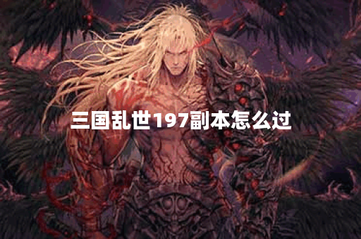 三国乱世197副本怎么过