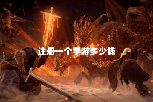 注册一个手游多少钱