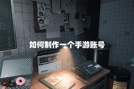如何制作一个手游账号