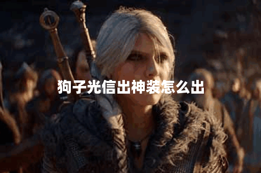 狗子光信出神装怎么出