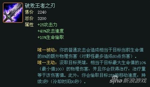 LOL破败王者之刃的属性与使用技巧是什么？如何在游戏中发挥最大效果？