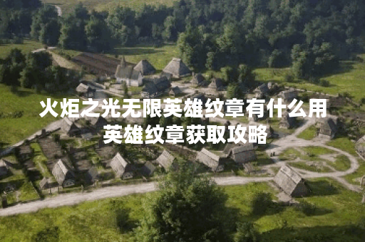 火炬之光无限英雄纹章有什么用 英雄纹章获取攻略