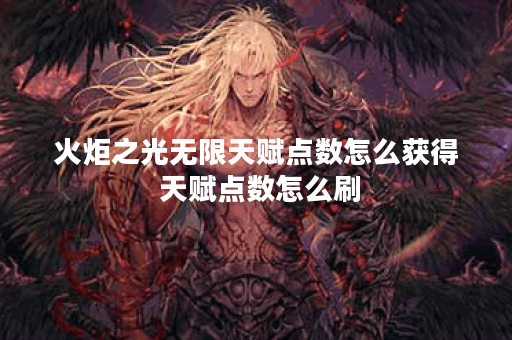 火炬之光无限天赋点数怎么获得 天赋点数怎么刷