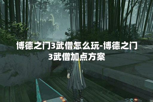 博德之门3武僧怎么玩-博德之门3武僧加点方案