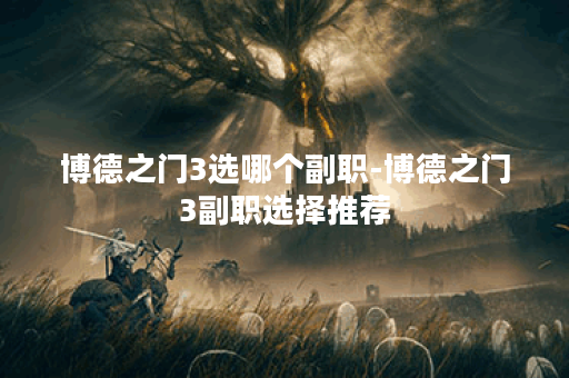 博德之门3选哪个副职-博德之门3副职选择推荐